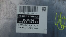 Toyota Lexus Engine Control Unit Computer Module ECU ECM PCM 89661-50A12 image 2