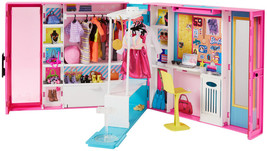 Barbie Dream Closet Playset 30-Piece Accessory Set Doll Clothes Outfits Wardrobe - £37.12 GBP