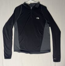 The North Face Pullover Shirt Men’s Size Medium Black &amp; Gray 1/4 Zip Act... - $20.00