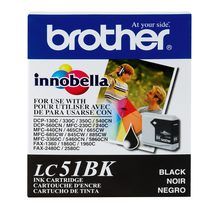 Brother Innobella LC51BK Ink Cartridge, 500 Page Yield, Black - £33.12 GBP