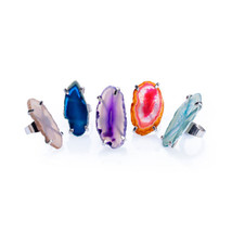 Gemstone Filigree Ring - Rainbow Agate - $14.48