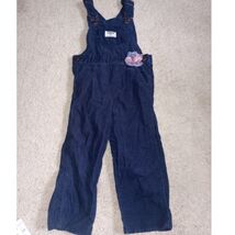 Toddler Oshkosh Corduroy Overalls Navy Flower 2T - $13.50