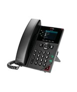HP Poly VVX 250 IP Phone Corded- Corded Desktop Wall Mountable Black Model - $1,850.52 MXN