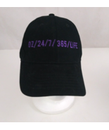 07/24/7/365/Life Black &amp; Purple Unisex Embroidered Adjustable Baseball Cap - $252.03 MXN