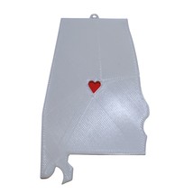 Alabama State Montgomery Heart Ornament Christmas Decor USA PR244-AL - £3.74 GBP