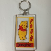 Vintage Disneyland Winnie The Pooh Acrylic Keychain - Excellent Condition Disney - £7.75 GBP