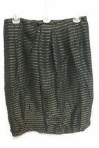 Jones New York Striped Skirt Size 8 Black and Gold - £11.16 GBP