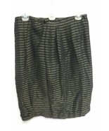 Jones New York Striped Skirt Size 8 Black and Gold - £11.04 GBP