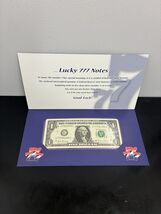 One Uncirculated $1 Federal Reserve Note w/Serial Number starting with “... - $16.27