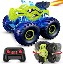 Remote Control Dinosaur Car, 2.4GHz RC Monster Trucks  with Spray, Light &amp; Sound - £31.64 GBP
