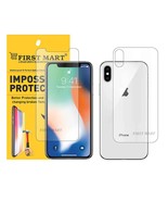 iPhone Xs/X Front and Back Screen guard tempered Full Coverage Except Ed... - £11.38 GBP