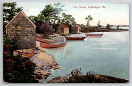 Chebeague ME Maine The Creeks Cabins Boats Postcard O26 - £10.29 GBP