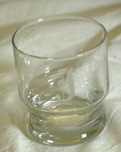 Old Fashioned Drinking Glass Engraved Old English Typeface &quot;J&quot; Glassware - $12.86