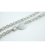 Tiffany & Co. Sterling Silver "Return to" Oval Charm Necklace w/ Lobster Clasp - $415.80