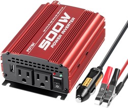 With Two Ac Outlets And A 2A Usb Port, Potek&#39;S 500W Car Power Inverter C... - £45.36 GBP