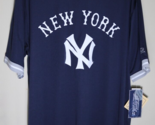 New York Yankees TRUE FAN Cooperstown Collection Jersey V-Neck Shirt X-L... - $29.67