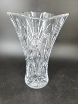Lenox Meadow Crystal Vase 9-1/2&quot; Flower Vase Made In Germany Excellent c... - $19.25