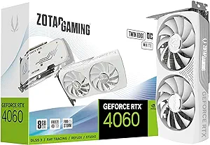 ZOTAC Gaming GeForce RTX 4060 8GB Twin Edge OC White Edition DLSS 3 8GB ... - £463.16 GBP
