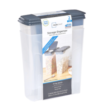 2-Pack Cereal Keeper, Plastic, 24 Cup - Dark Gray Lid - $441.04 MXN