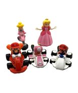 Mario Happy Meal Toy Lot of 5 Mario,  Mushroom, Peach Cars and Figure 2022 - €11,14 EUR