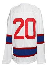 Any Name Number Team Norway Norge New Men Sewn Hockey Jersey White Any Size image 5