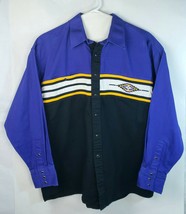 PANHANDLE SLIM Blue Purple Aztec Tribal Design Pearl Snap Western Shirt ... - $69.30