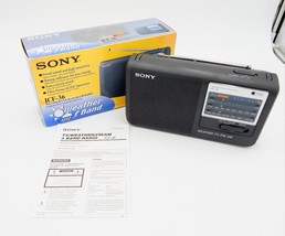 SONY Radio ICF-36 Weather Band AM FM Weather TV Battery AC Adaptor Instr... - £36.76 GBP