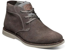 Men&#39;s Nunn Bush Otto Plain Toe Chukka Boot Dress Shoes Gray 84987-020 - £69.19 GBP