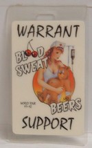 WARRANT / JANI LANE - BLOOD SWEAT BEERS - ORIGINAL LAMINATE TOUR BACKSTA... - $18.00