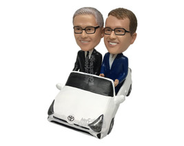 Custom Bobblehead Corporate Executives Out For A Ride On A Toyota Prius ... - £178.09 GBP