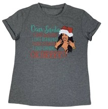 Cardi B Funny T Shirt Dear Santa T Shirt Short Sleeve Casual Tee Size La... - $9.99