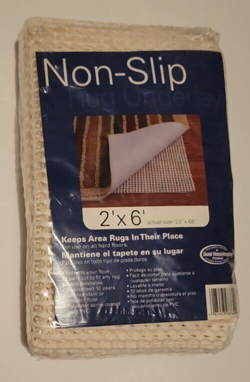 Mainstays Non Skid Rug Pad, Creme, Fits 2 ft. by 6 ft. Mat - $9.90
