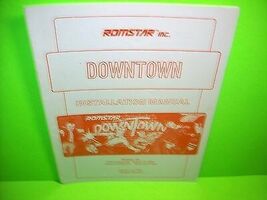 Romstar Downtown Original 1989 Video Arcade Game Service Manual - $20.69
