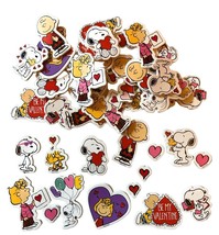 Peanuts Characters Charlie Brown Snoopy Woodstock Sally Valentine Foam Stickers - £11.03 GBP