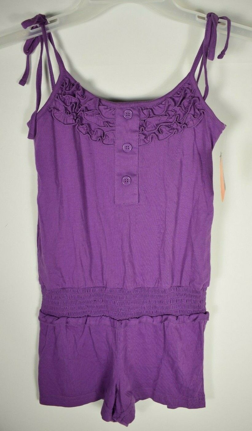 Primary image for ORageous Girls Solid One Piece Romper Bright Violet Size (XS) 6/7 New