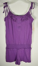 ORageous Girls Solid One Piece Romper Bright Violet Size (XS) 6/7 New - $7.52