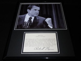 Richard Nixon Facsimile Signed Framed 11x14 Meat Loaf Recipe &amp; Photo Display - £73.93 GBP