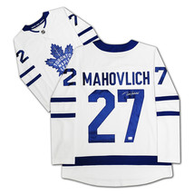 Frank Mahovlich Autographed White Toronto Maple Leafs Jersey - £255.32 GBP
