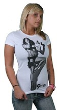 T. I. T. S. Sexy Bellissimo Donna IN Tanga Con 9MM Pistola T-Shirt Cotone - $22.49