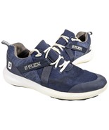 FootJoy Mens FJ Flex Spikeless Golf Shoes 56102 Size 9.5 M Navy Blue White - $849.77 MXN