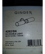 Ginger 4282/SN K2 Double Light in Satin Nickel - €162,18 EUR