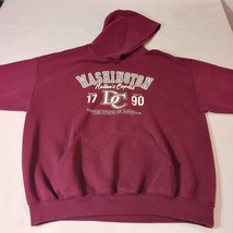 Gildan Washington Nation's Capital Men's Red Pullover Hoodie Sweatshirt Size L image 7