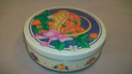 Strawberries in a Basket, Decorative Metal Cookie or Candy Tin - $20.00