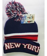 L.Y.Z. Short Cuffed Beanie Color Navy Blue &amp; Red  One Size Fit All by L.Y.Z - $13.92 CAD