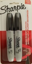 Sharpie Broad Tank Chisel Tip Black Permanent Markers 2 Ct/Pk #38262 - £3.88 GBP