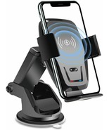Fast wireless Car Charger Mount Auto Clamping Qi 10W 7.5W for iphone/Sam... - $24.27