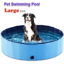 Big Dog Pool Foldable Pet Dog Pool Bath Swimming Tub Bathtub Pet Collapsible Bat - £52.84 GBP+