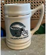 Philadelphia Eagles Ceramic Gold Trim Football Mug - $423.12 MXN