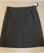 NWT Halogen A-line Skirt In Grey Dark Heather.  8P.  Lined - £22.03 GBP