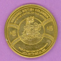 1999 Nanaimo British Columbia Municipal Trade Token or Dollar Bathtub Race Logo - £8.58 GBP